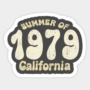 1979 california vintage distressed old retro Sticker